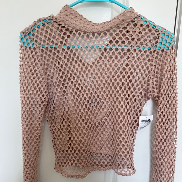 Charlotte Russe Mesh Top - Picture 2 of 3